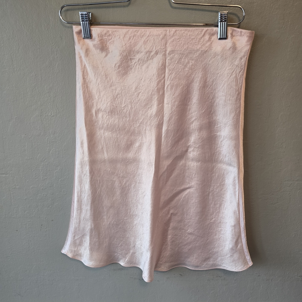 Aritzia Babaton Women Satin Slip Mini Skirt Size 8 Pink Women's